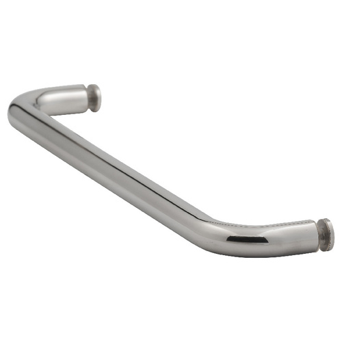 14 Inches Center To Center Standard Tubular Shower Towel Bar Single Mount Without Washers Polished Stainless Steel