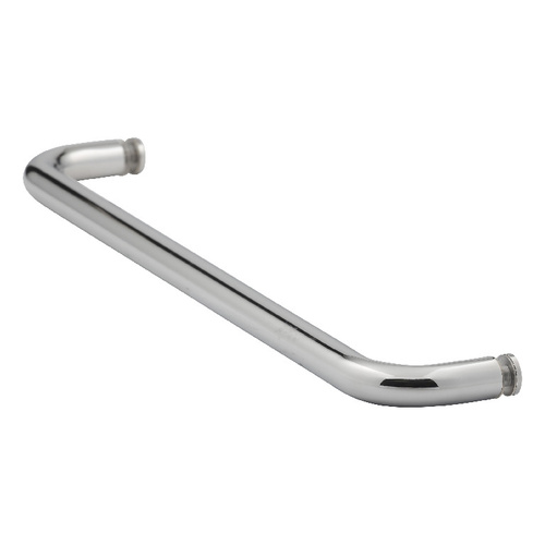 16 Inches Center To Center Standard Tubular Shower Towel Bar Single Mount Without Washers Polished Stainless Steel