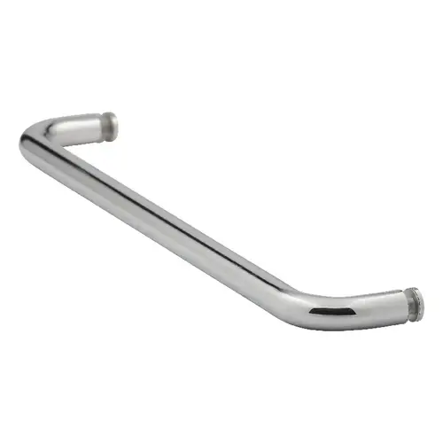 Brixwell TB-16SM-PS 16 Inches Center To Center Standard Tubular Shower Towel Bar Single Mount Without Washers Polished Stainless Steel