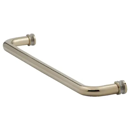 16 Inches Center To Center Standard Tubular Shower Towel Bar Single Mount W/Washers Polished Brass