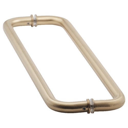 18 Inches Center To Center Standard Tubular Shower Towel Bar Back to Back Mount W/Washers Satin-Brass