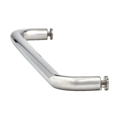 Brixwell TB-18SM-PS 18 Inches Center To Center Standard Tubular Shower Towel Bar Single Mount Without Washers Polished Stainless Steel