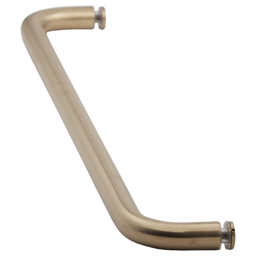 18 Inches Center To Center Standard Tubular Shower Towel Bar Single Mount Without Washers Satin-Brass