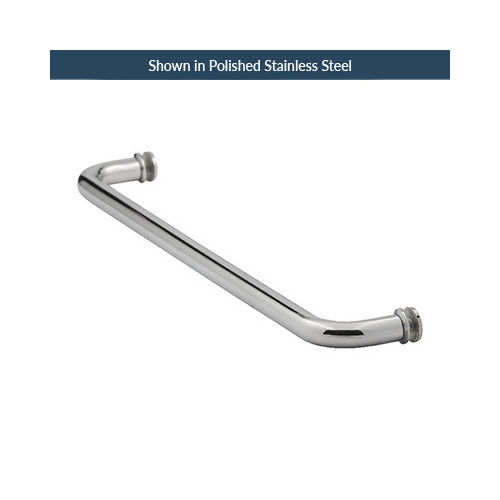 18 Inches Center To Center Standard Tubular Shower Towel Bar Single Mount W/Washers Polished Nickel