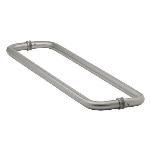 Brixwell TB-20BTBSW-BN 20 Inches Center To Center Standard Tubular Shower Towel Bar Back to Back Mount W/Washers Brushed Nickel