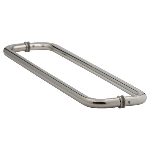 US Horizon TB-20BTBSW-PN 20 Inches Center To Center Standard Tubular Shower Towel Bar Back to Back Mount W/Washers Polished Nickel