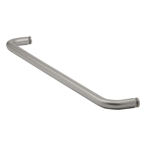 20 Inches Center To Center Standard Tubular Shower Towel Bar Single Mount Without Washers Brushed Nickel