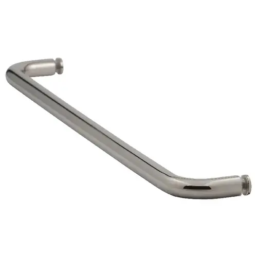 20 Inches Center To Center Standard Tubular Shower Towel Bar Single Mount Without Washers Polished Nickel