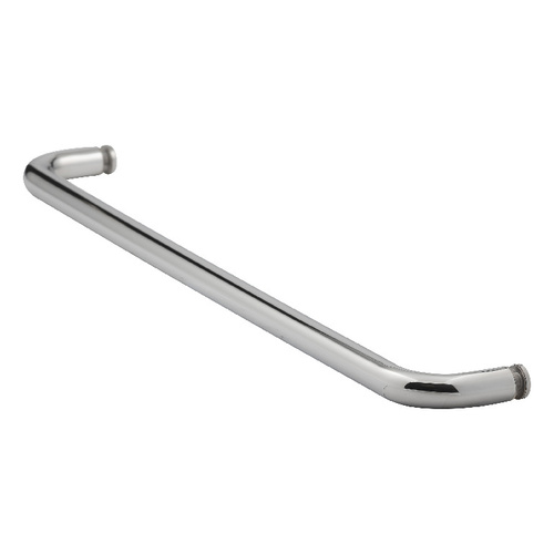 20 Inches Center To Center Standard Tubular Shower Towel Bar Single Mount Without Washers Polished Stainless Steel