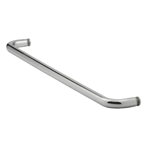 Brixwell TB-20SM-PS 20 Inches Center To Center Standard Tubular Shower Towel Bar Single Mount Without Washers Polished Stainless Steel