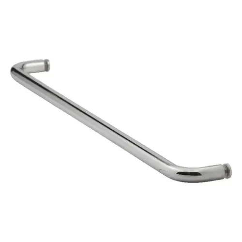 22 Inches Center To Center Standard Tubular Shower Towel Bar Single Mount Without Washers Polished Stainless Steel