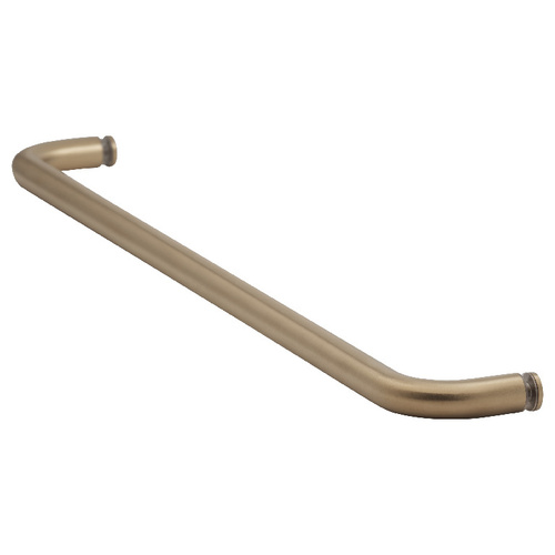 22 Inches Center To Center Standard Tubular Shower Towel Bar Single Mount Without Washers Satin-Brass