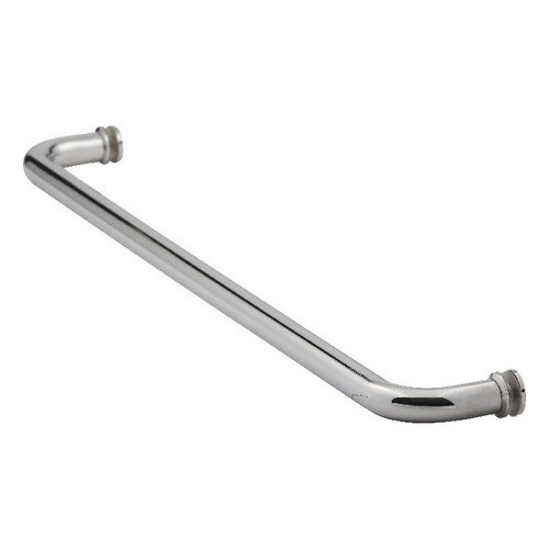 22 Inches Center To Center Standard Tubular Shower Towel Bar Single Mount W/Washers Polished Stainless Steel