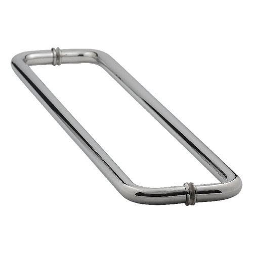 24 Inches Center To Center Standard Tubular Shower Towel Bar Back to Back Mount W/Washers Polished Stainless Steel