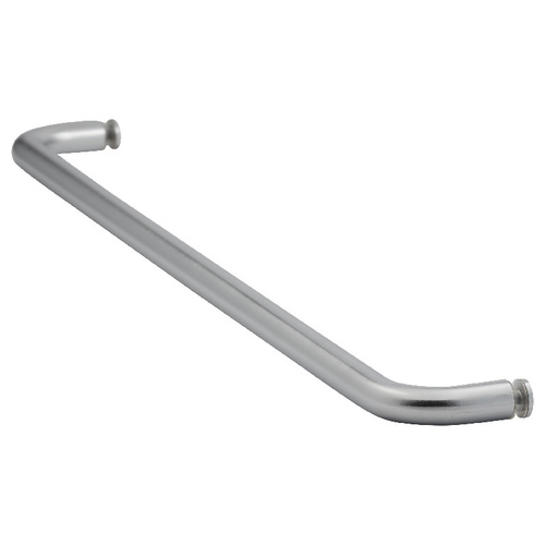24 Inches Center To Center Standard Tubular Shower Towel Bar Single Mount Without Washers Satin-Chrome