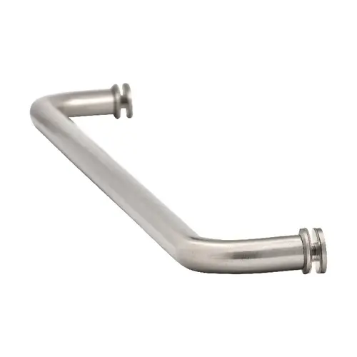 Brixwell TB-24SMSW-BN 24 Inches Center To Center Standard Tubular Shower Towel Bar Single Mount W/Washers Brushed Nickel