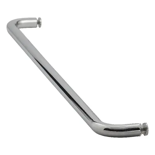 Brixwell TB-26SM-PS 26 Inches Center To Center Standard Tubular Shower Towel Bar Single Mount Without Washers Polished Stainless Steel