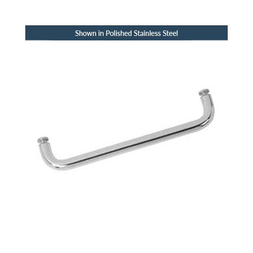 US Horizon TB-28SM-PS 28 Inches Center To Center Standard Tubular Shower Towel Bar Single Mount Without Washers Polished Stainless Steel