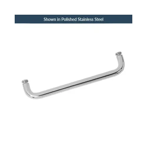 Brixwell TB-28SM-PS 28 Inches Center To Center Standard Tubular Shower Towel Bar Single Mount Without Washers Polished Stainless Steel