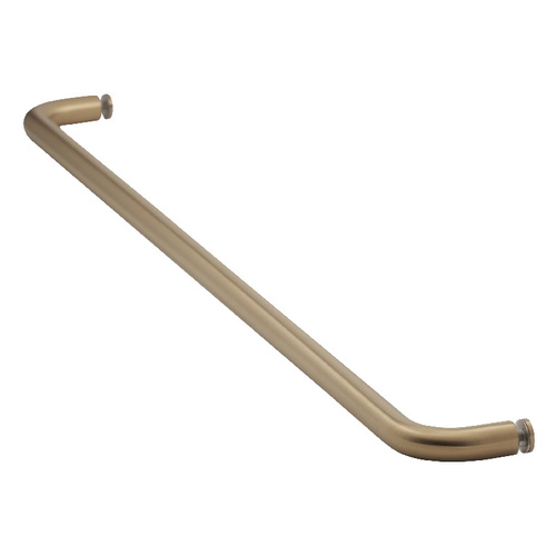 28 Inches Center To Center Standard Tubular Shower Towel Bar Single Mount Without Washers Satin-Brass