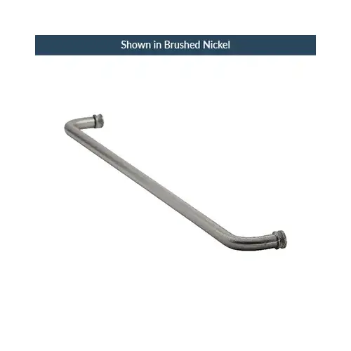 30 Inches Center To Center Standard Tubular Shower Towel Bar Single Mount W/Washers Polished Brass