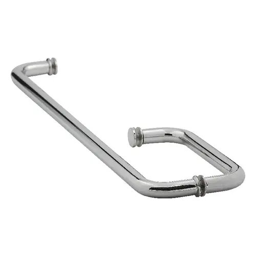 22 Inches Center To Center Towel Bar, 8 Inches Center To Center Handle Shower Door Towel Bar And Handle Combo With Washers Polished Stainless Steel