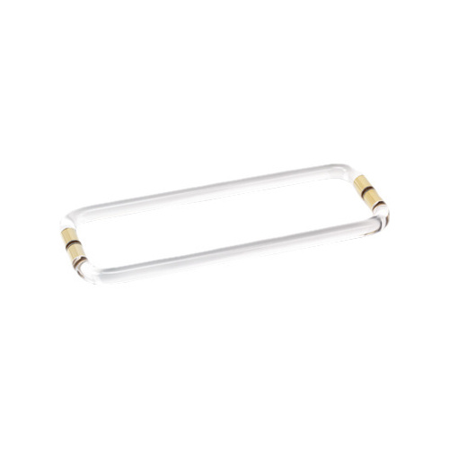 26 Inches Center To Center Acrylic Smooth Towel Bar Back to Back Mount Satin-Brass