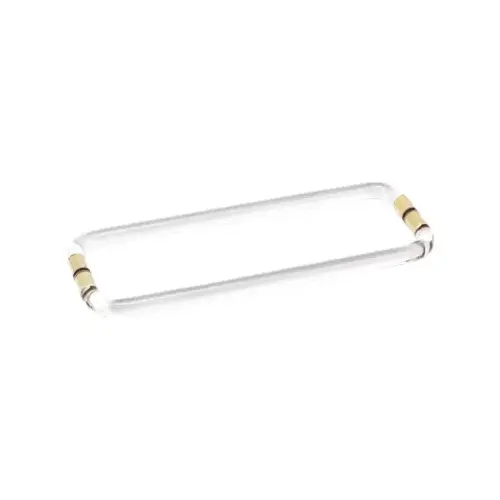 22 Inches Center To Center Acrylic Smooth Towel Bar Back to Back Mount Satin-Brass