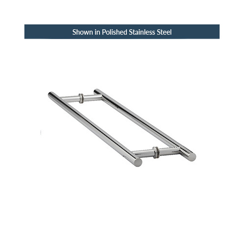 18 Inches Center To Center Ladder Pull Towel Bar Back to Back Mount Brushed Nickel