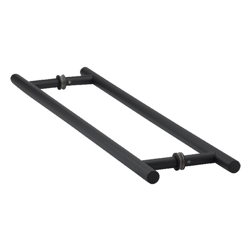 18 Inches Center To Center Ladder Pull Towel Bar Back to Back Mount Matte Black