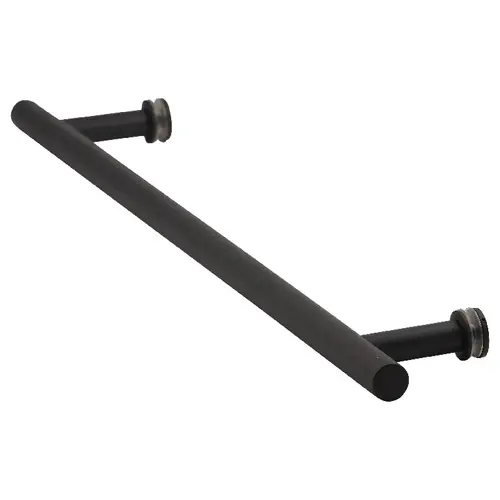 US Horizon TBL-18SM-MB 18 Inches Center To Center Ladder Pull Towel Bar Single Mount Matte Black