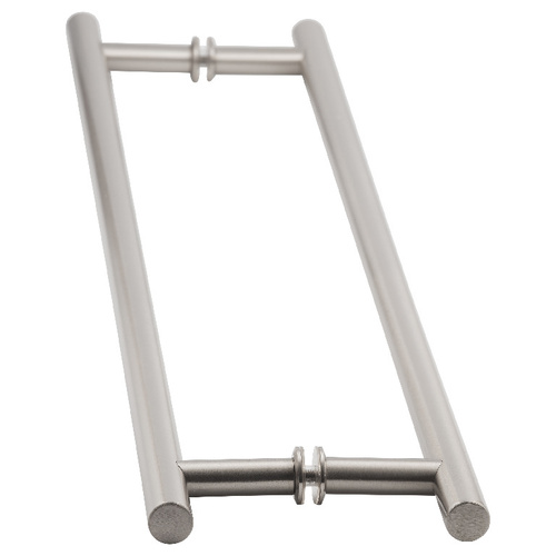 US Horizon TBL-24BTB-BN 24 Inches Center To Center Ladder Pull Towel Bar Back to Back Mount Brushed Nickel