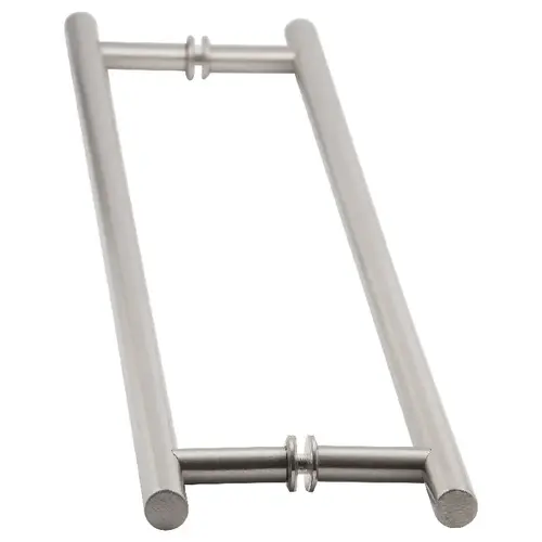 Brixwell TBL-24BTB-BN 24 Inches Center To Center Ladder Pull Towel Bar Back to Back Mount Brushed Nickel