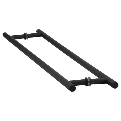 Brixwell TBL-24BTB-MB 24 Inches Center To Center Ladder Pull Towel Bar Back to Back Mount Matte Black