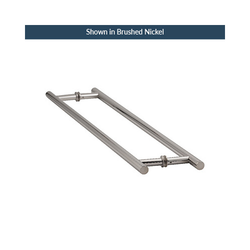 US Horizon TBL-24BTB-PN 24 Inches Center To Center Ladder Pull Towel Bar Back to Back Mount Polished Nickel