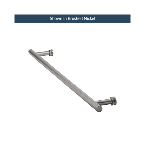 24 Inches Center To Center Ladder Pull Towel Bar Single Mount Polished Nickel