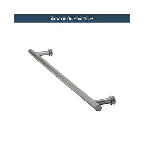 Brixwell TBL-24SM-PN 24 Inches Center To Center Ladder Pull Towel Bar Single Mount Polished Nickel