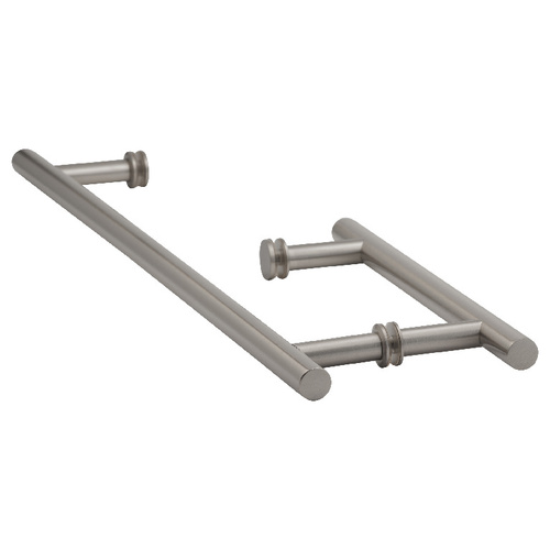 US Horizon TBL-818C-BN 18 Inches Center To Center Towel Bar, 8 Inches Center To Center Handle Ladder Pull Towel Bar And Handle Combo Brushed Nickel