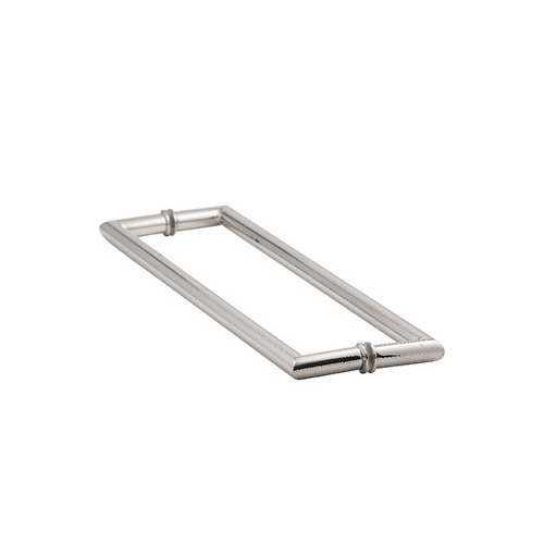 18 Inches Center To Center Mitered Series Round Tubing Towel Bar Back to Back Mount W/Washers Polished Chrome