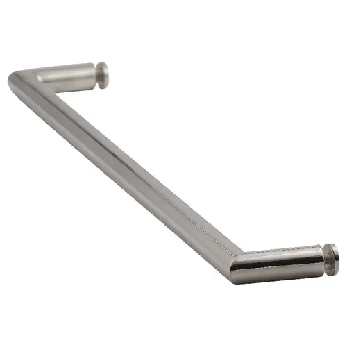 Brixwell TBM-18SM-C 18 Inches Center To Center Mitered Series Round Tubing Towel Bar Single Mount Polished Chrome