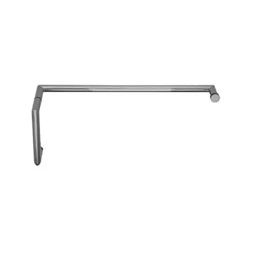 Brixwell TBM-618C-BN 18 Inches Center To Center Towel Bar, 6 Inches Center To Center Handle Mitered Series Towel Bar And Handle Combo Brushed Nickel