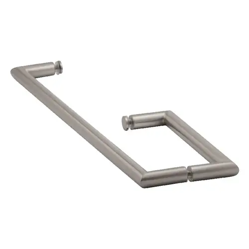 Brixwell TBM-818C-BN 18 Inches Center To Center Towel Bar, 8 Inches Center To Center Handle Mitered Series Towel Bar And Handle Combo Brushed Nickel