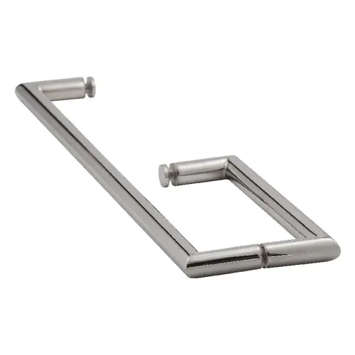 Brixwell TBM-818C-C 18 Inches Center To Center Towel Bar, 8 Inches Center To Center Handle Mitered Series Towel Bar And Handle Combo Polished Chrome