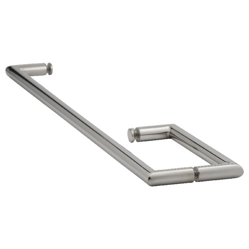 US Horizon TBM-824C-C 24 Inches Center To Center Towel Bar, 8 Inches Center To Center Handle Mitered Series Towel Bar And Handle Combo Polished Chrome