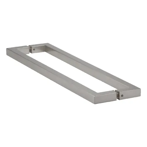 18" Square Series Back to Back Towel Bars, Brushed Nickel Finish