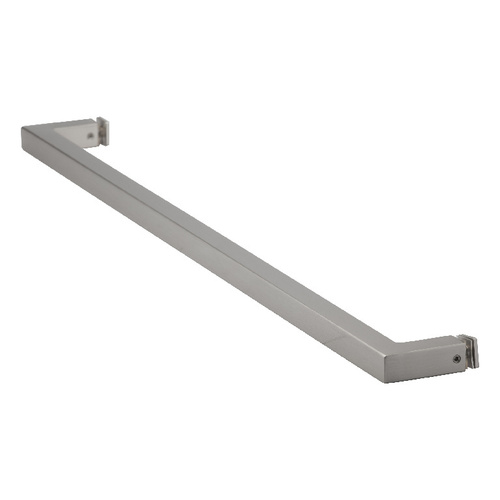 US Horizon TBS-24SM-BN 24 Inches Center To Center Square Series Mitered Corner Towel Bar Single Sided W/Blind Fastner Brushed Nickel