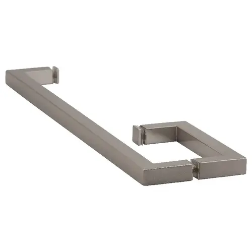 18 Inches Center To Center Towel Bar, 6 Inches Center To Center Handle Square Series Towel Bar And Handle Combo Brushed Nickel