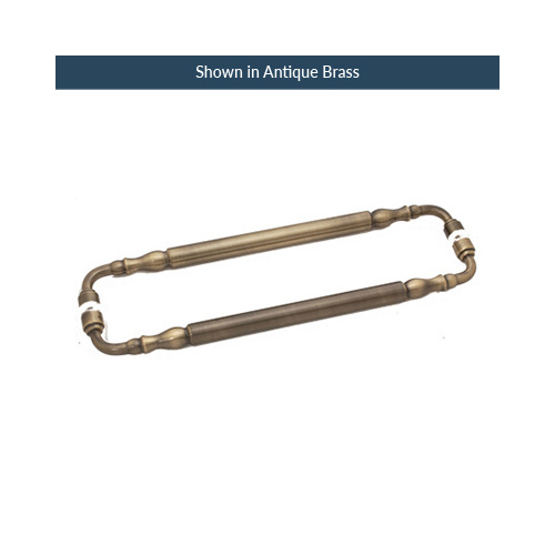 18 Inches Center To Center Traditional Series Victorian Style Towel Bar Back to Back Mount Polished Brass