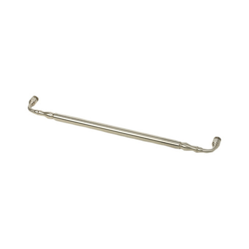 Brixwell TBT-24SM-PN 24 Inches Center To Center Traditional Series Victorian Style Towel Bar Single Mount Polished Nickel