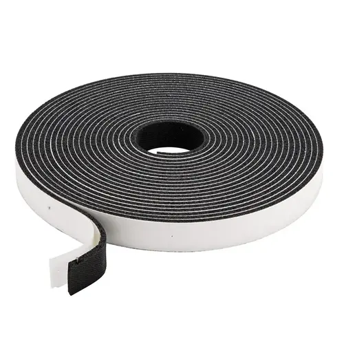 9/16" x 1" Dor-Tite Sponge Rubber Strip Black